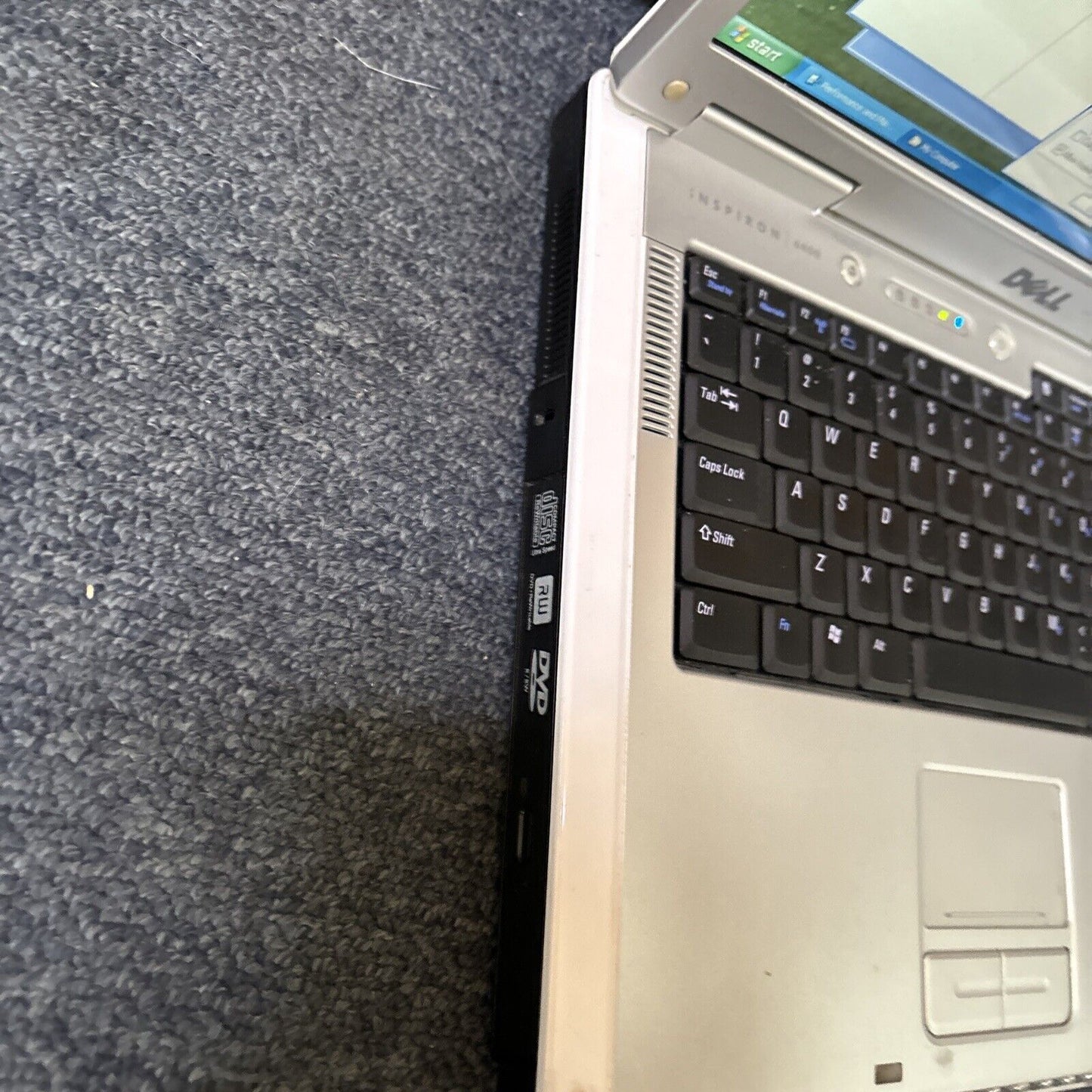 Dell Inspiron 6400 Notebook Intel T2400 1gb RAM 100gb HDD DVD Drive *No Battery*