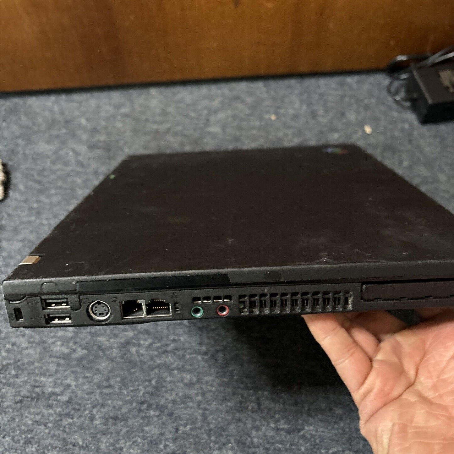 IBM ThinkPad T43 1.5gb RAM DVD Drive *No HDD & Requires New BIOS Battery*