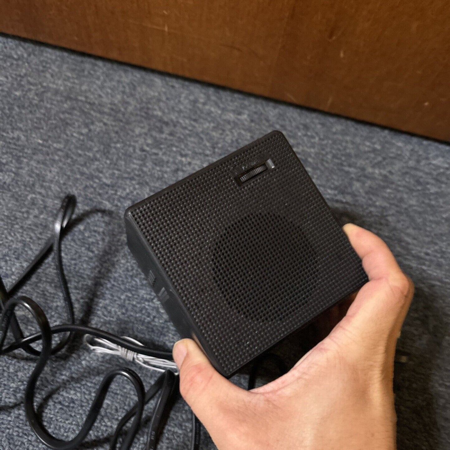 Sony ICF-C1 Alarm Clock Radio FM/AM Cube Black LCD Display