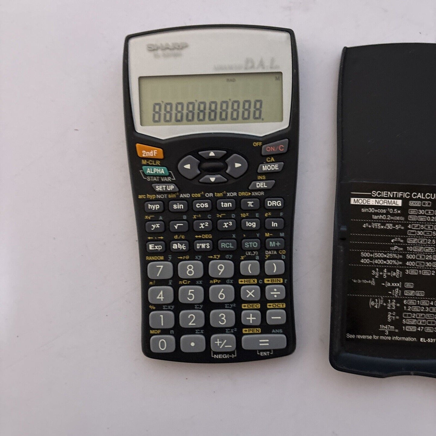 Sharp EL-531WH Scientific Calculator  Advanced D.A.L.