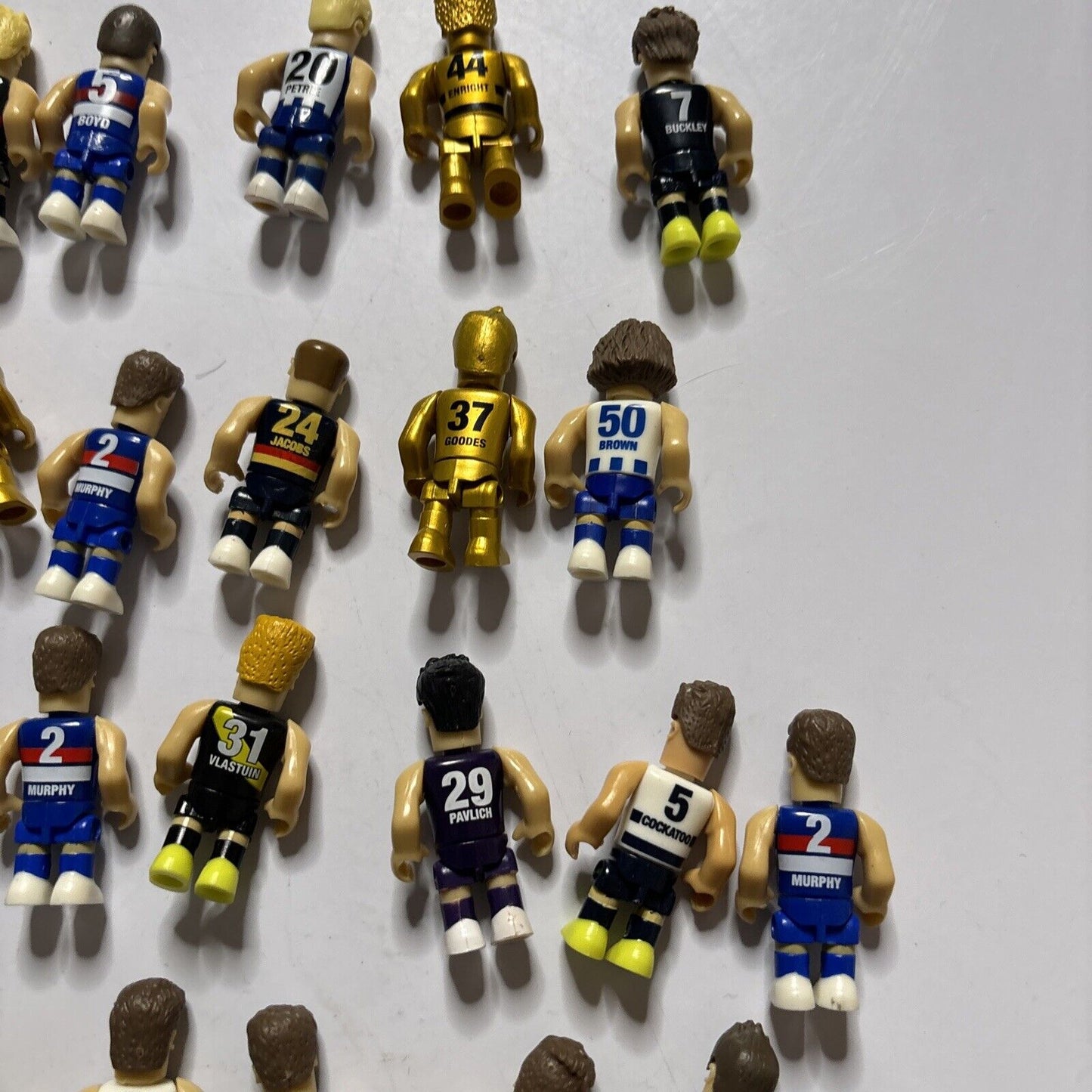 34x AFL Micro Figures