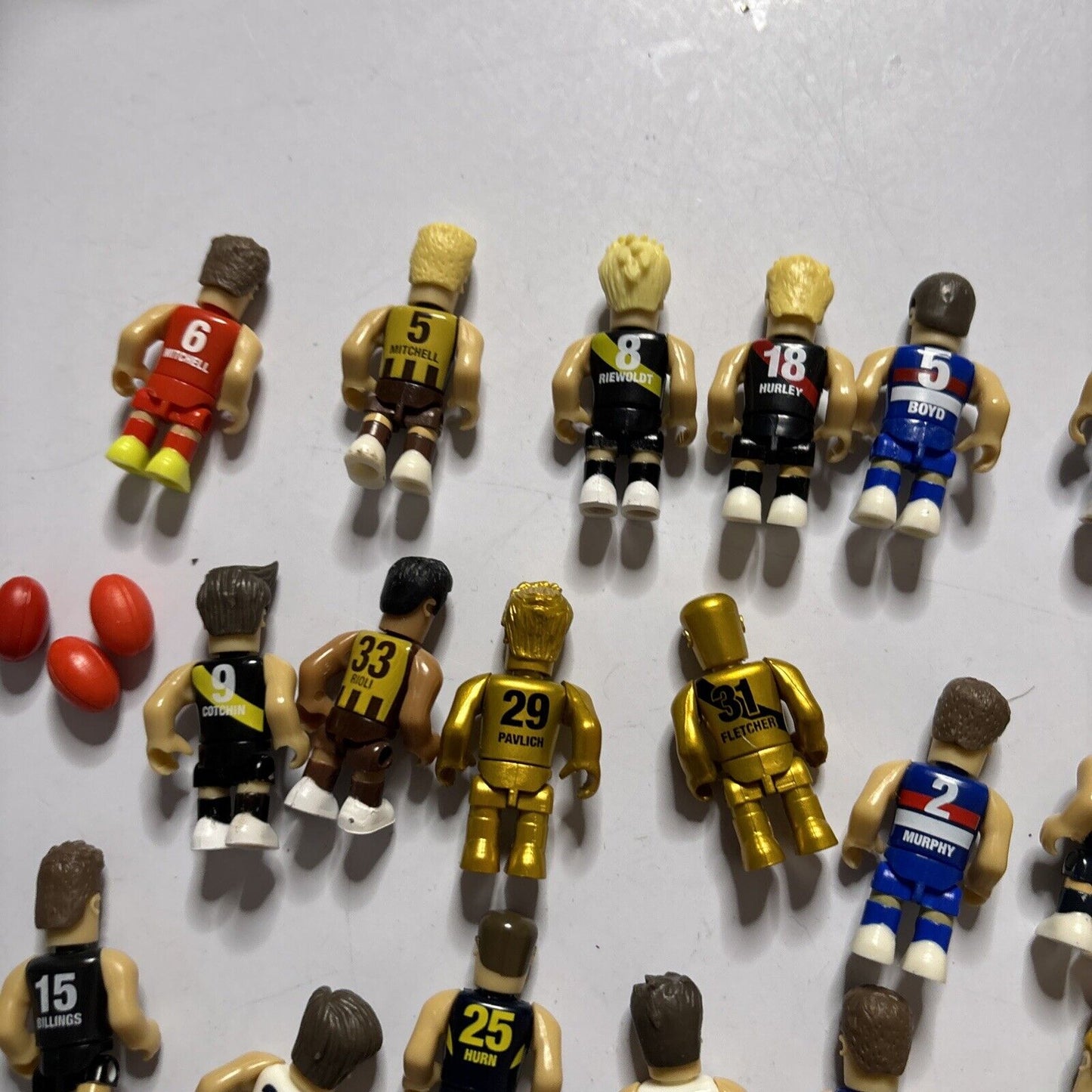 34x AFL Micro Figures