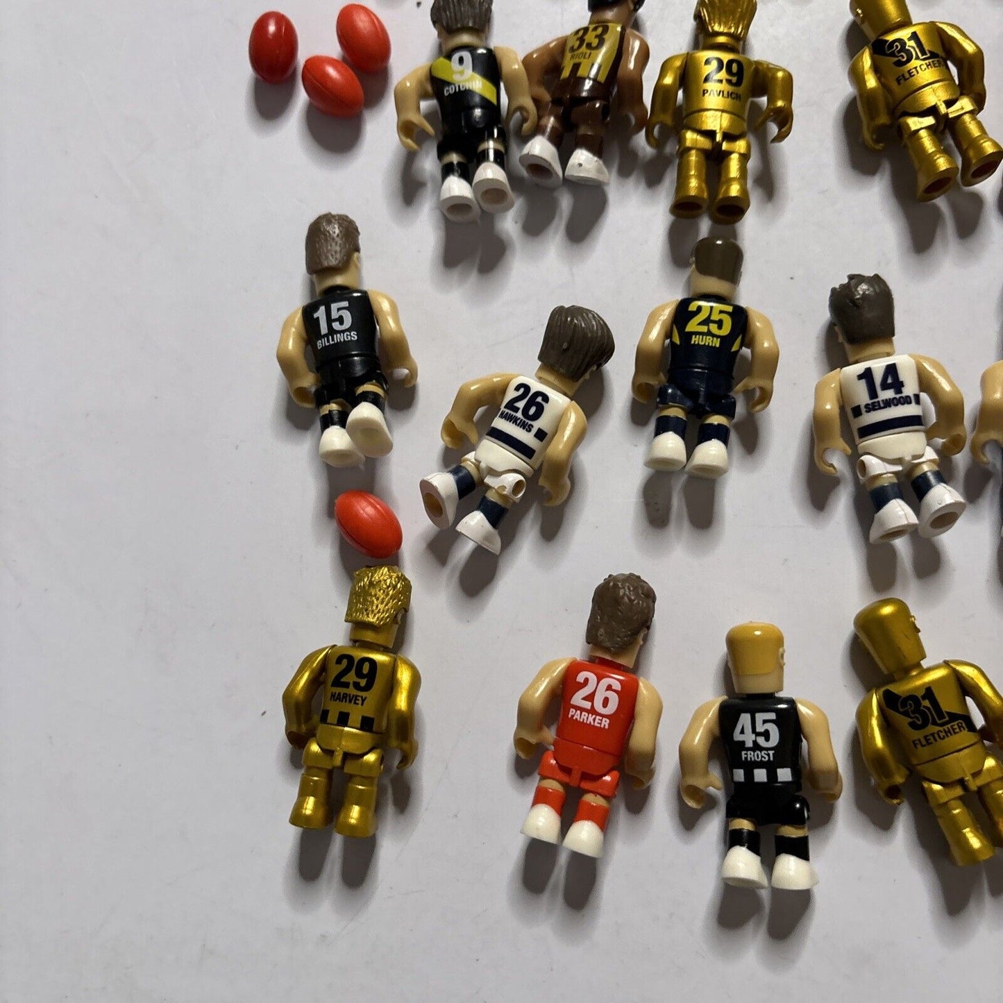 34x AFL Micro Figures