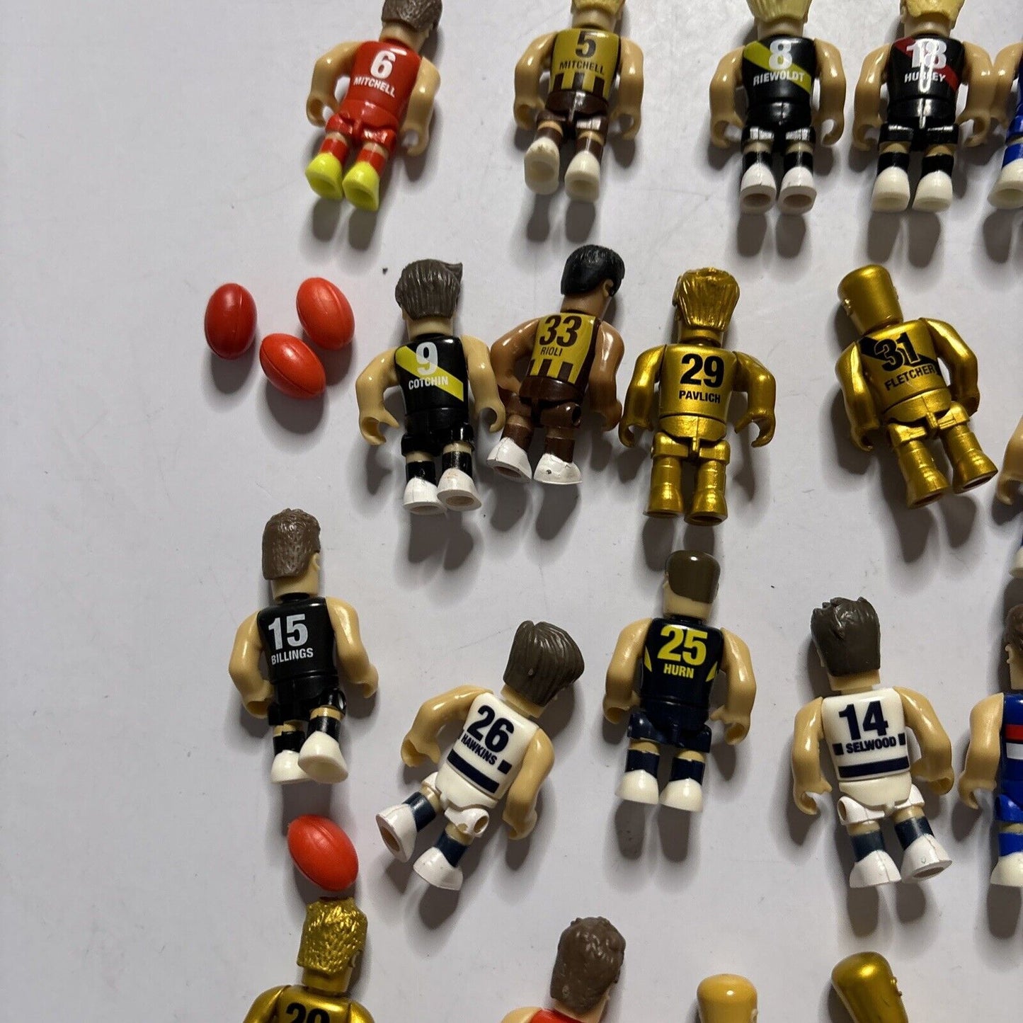 34x AFL Micro Figures