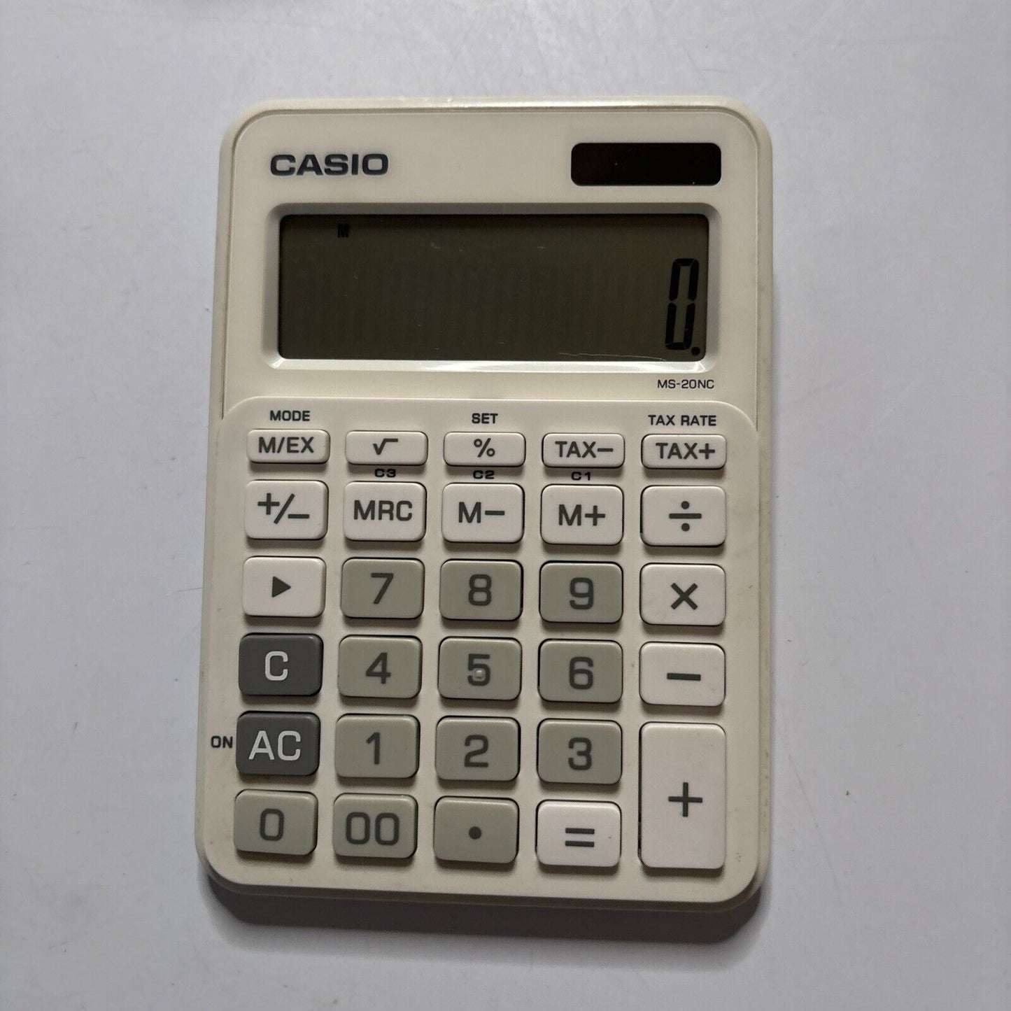 Casio MS-20NC Solar Cell Tax Calculator