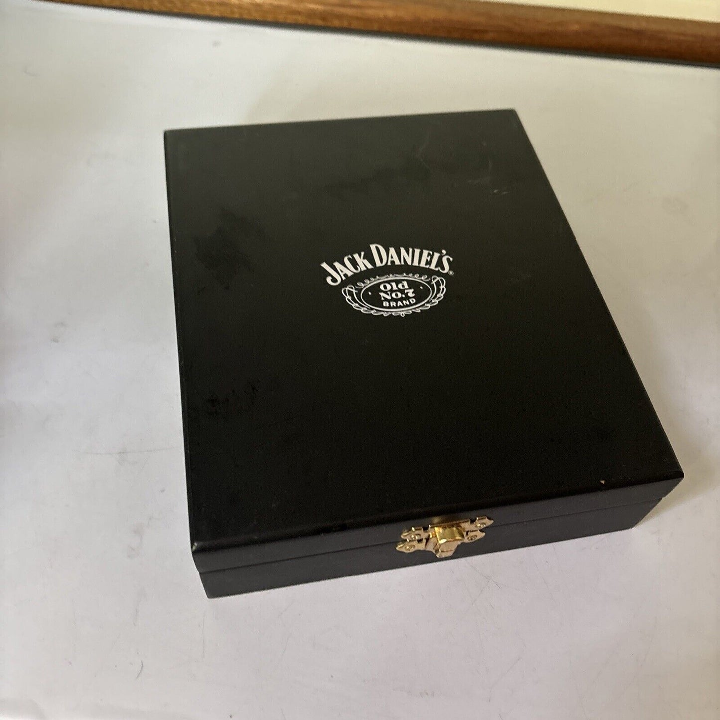 Jack Daniel's Old No 7 Whiskey Hip Flask & 2 Shot Glass