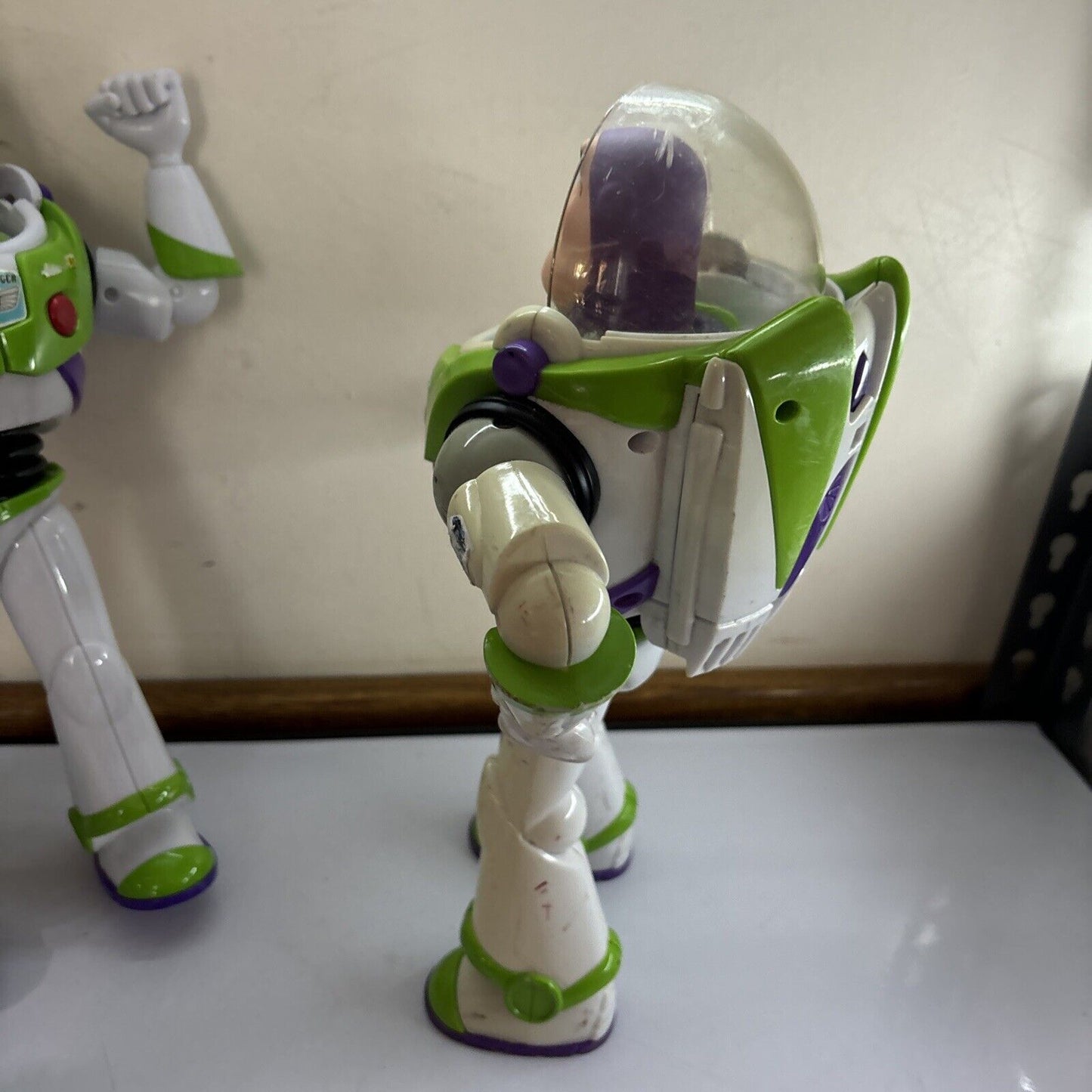 3x Buzz Lightyear 12" & 1x 7" / Woody 12" Toy Story Figure Working