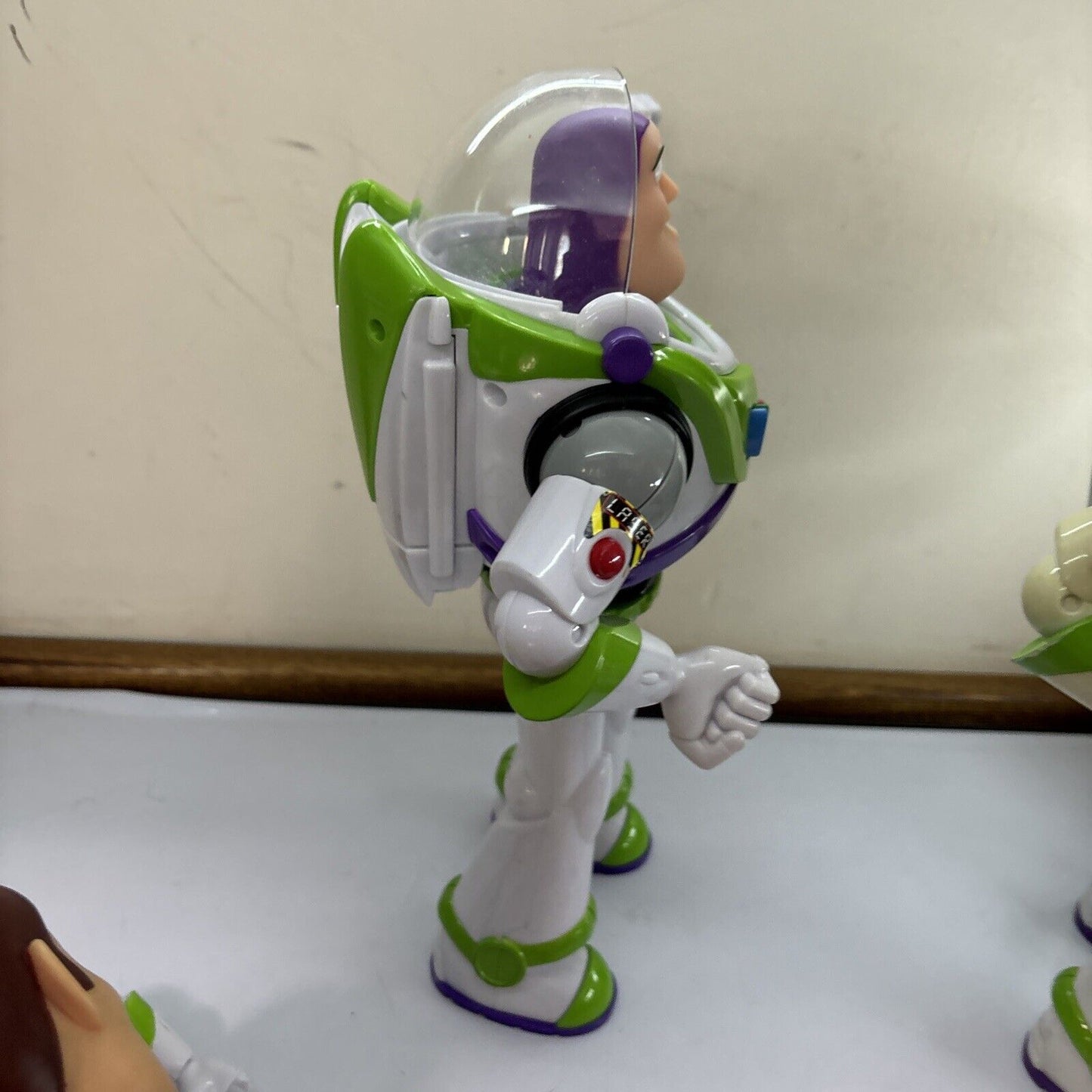 3x Buzz Lightyear 12" & 1x 7" / Woody 12" Toy Story Figure Working