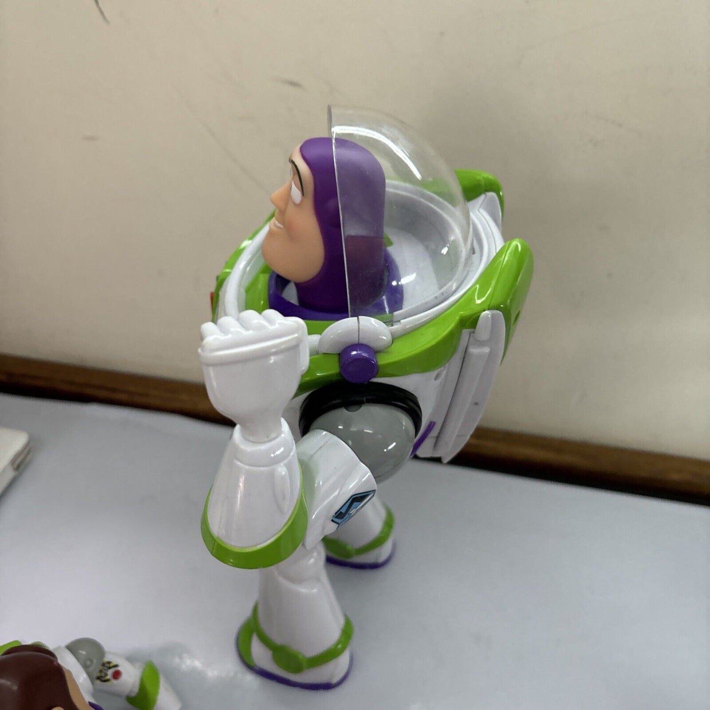 3x Buzz Lightyear 12" & 1x 7" / Woody 12" Toy Story Figure Working