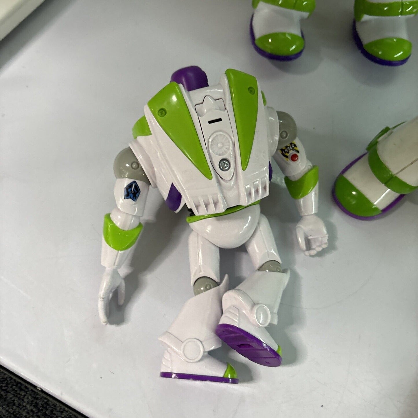 3x Buzz Lightyear 12" & 1x 7" / Woody 12" Toy Story Figure Working