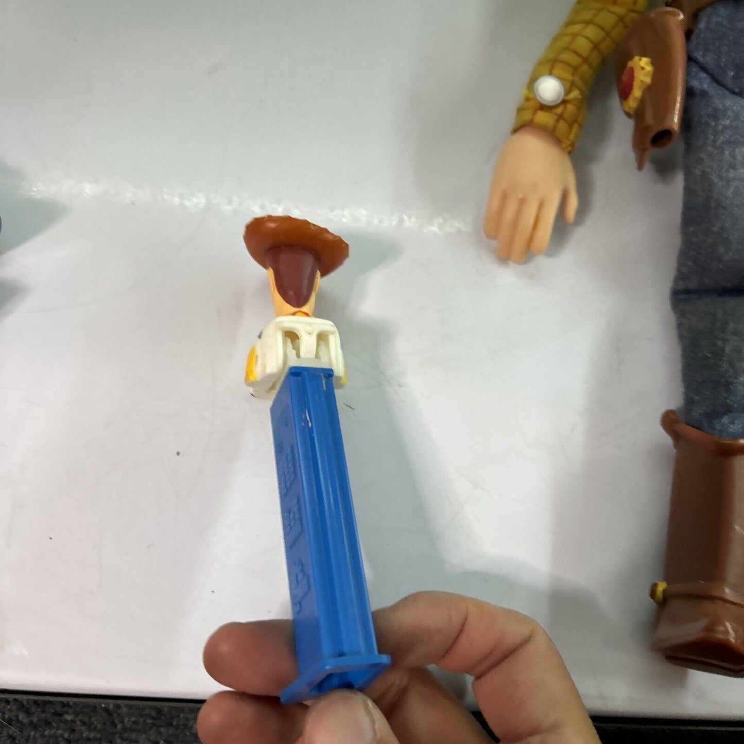 3x Buzz Lightyear 12" & 1x 7" / Woody 12" Toy Story Figure Working