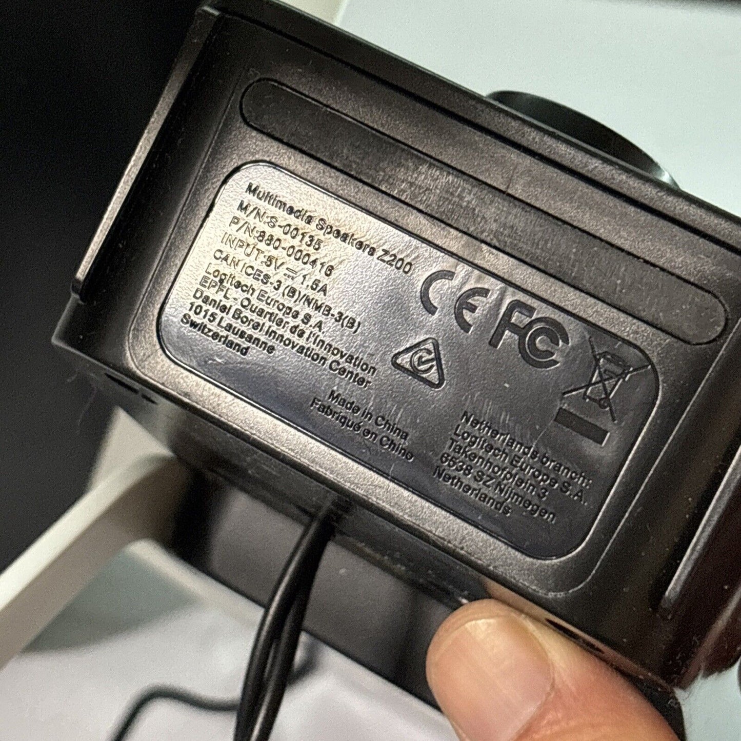 Logitech Multimedia Speakers Z200 S-00135 3.5mm