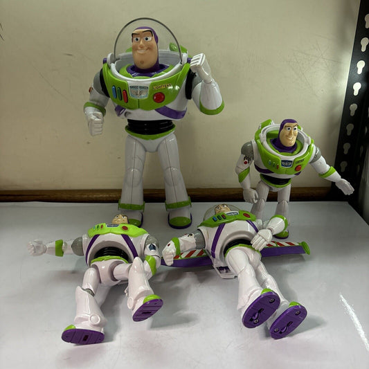4x Buzz Lightyear Toy Story 1x 12" 3x 7" Action Figure