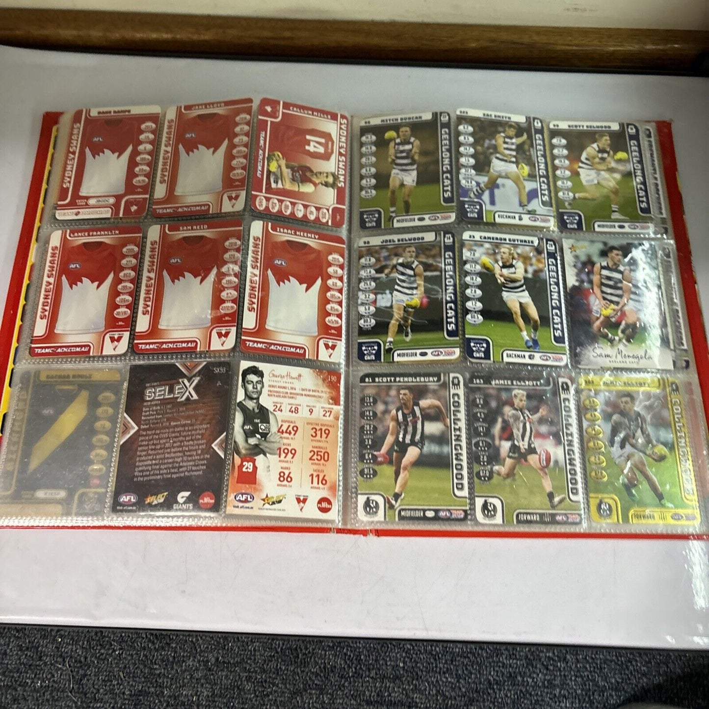 AFL Team 2018 Collector Album 111 Cards