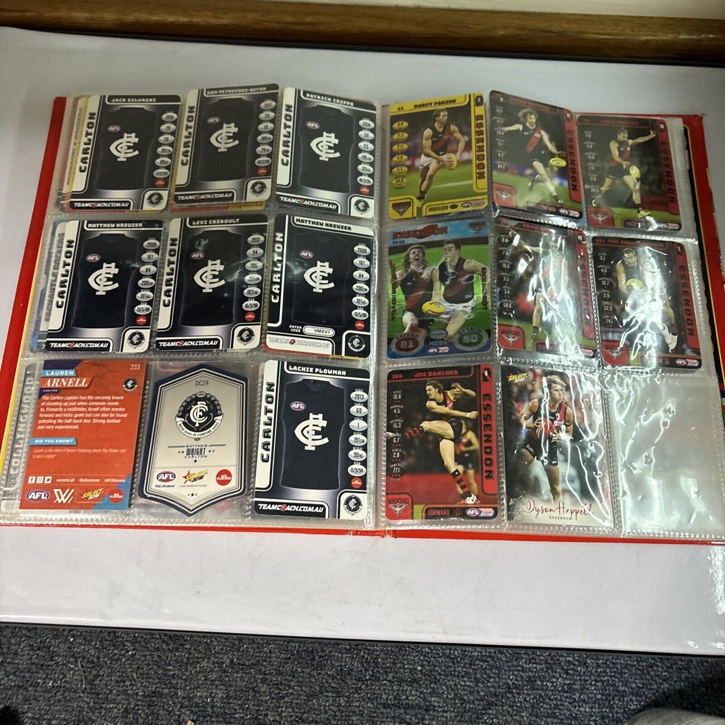 AFL Team 2018 Collector Album 111 Cards