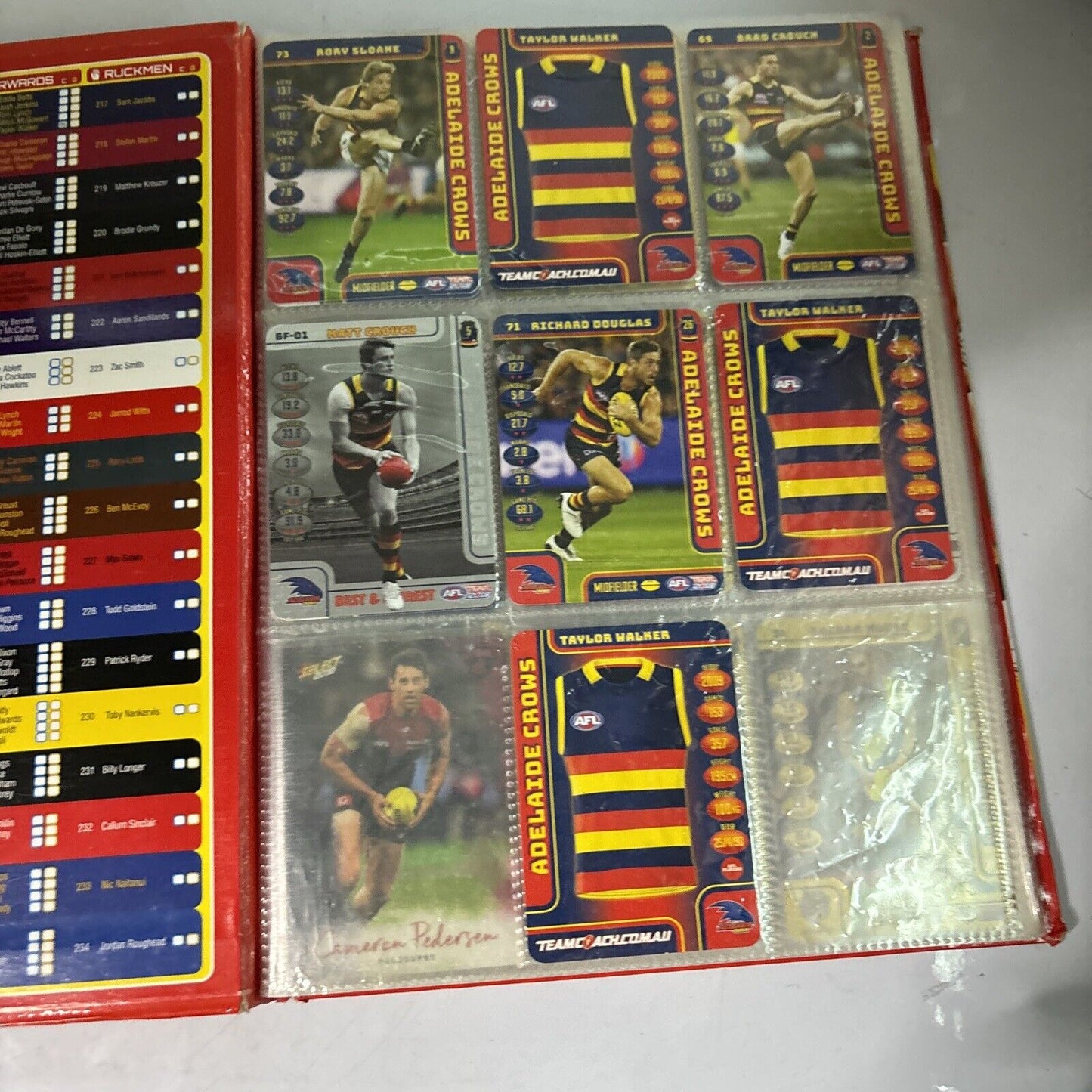 AFL Team 2018 Collector Album 111 Cards