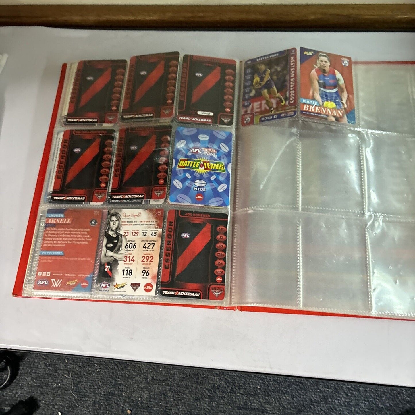 AFL Team 2018 Collector Album 111 Cards