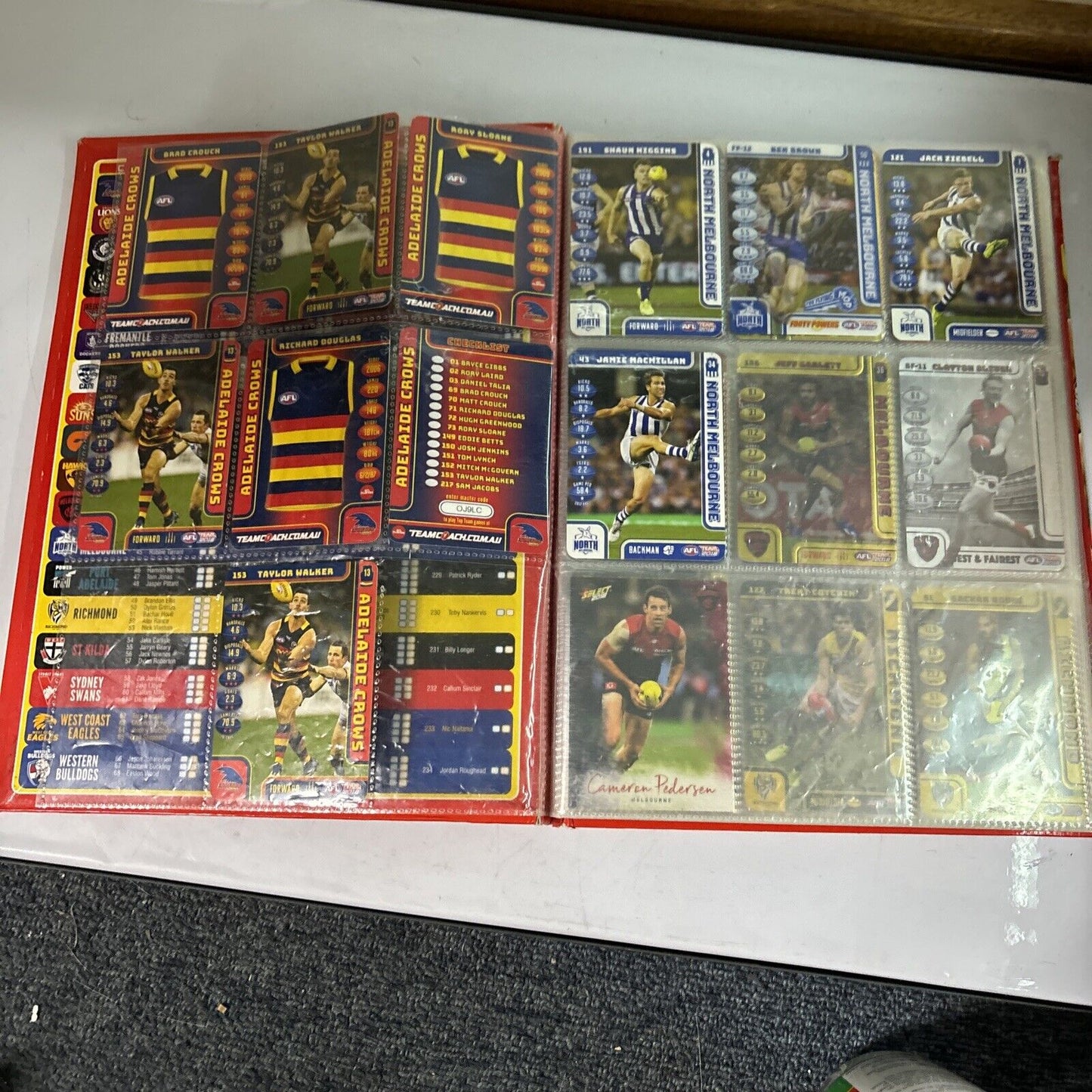 AFL Team 2018 Collector Album 111 Cards