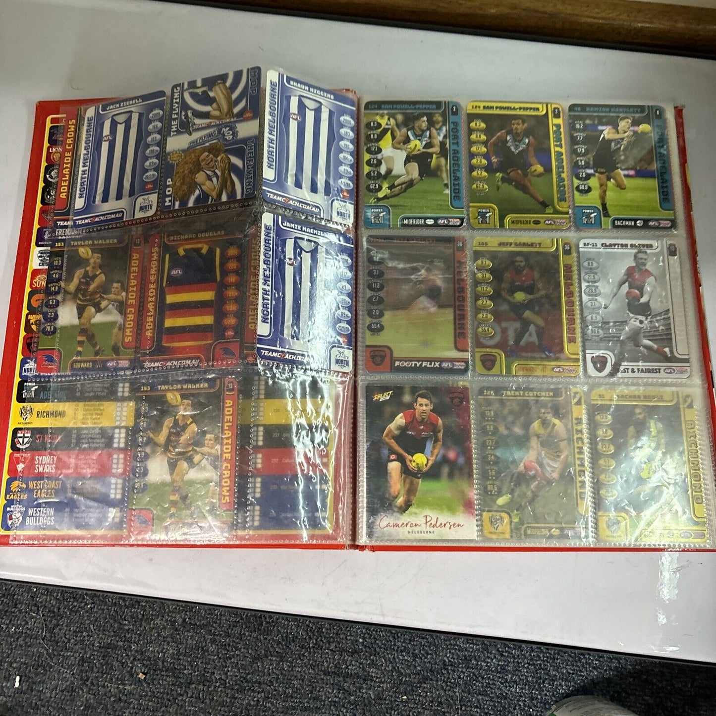 AFL Team 2018 Collector Album 111 Cards