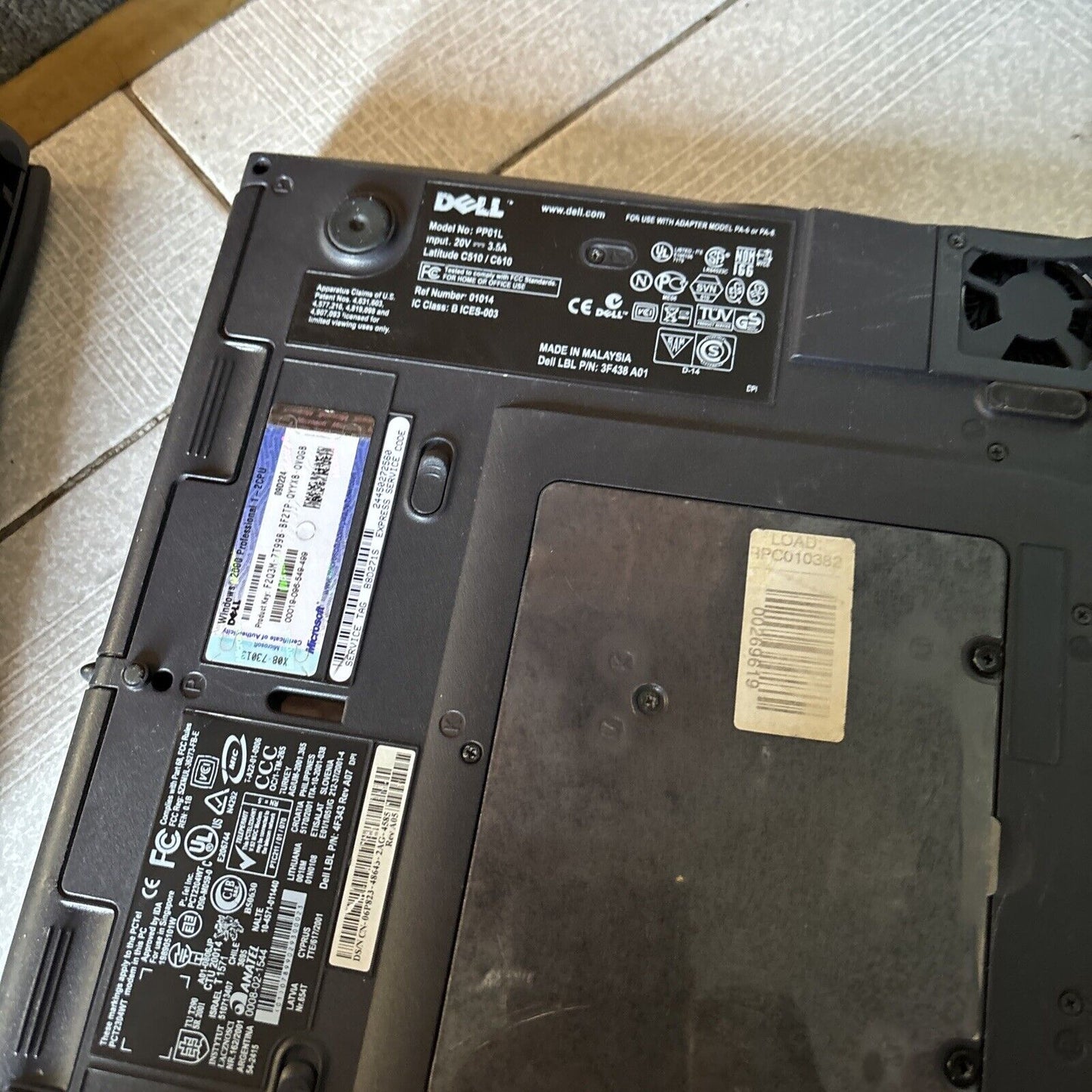 2x Dell Latitude C640 C510 *For Parts Or Repair - Dead Backlight & Missing Keys*