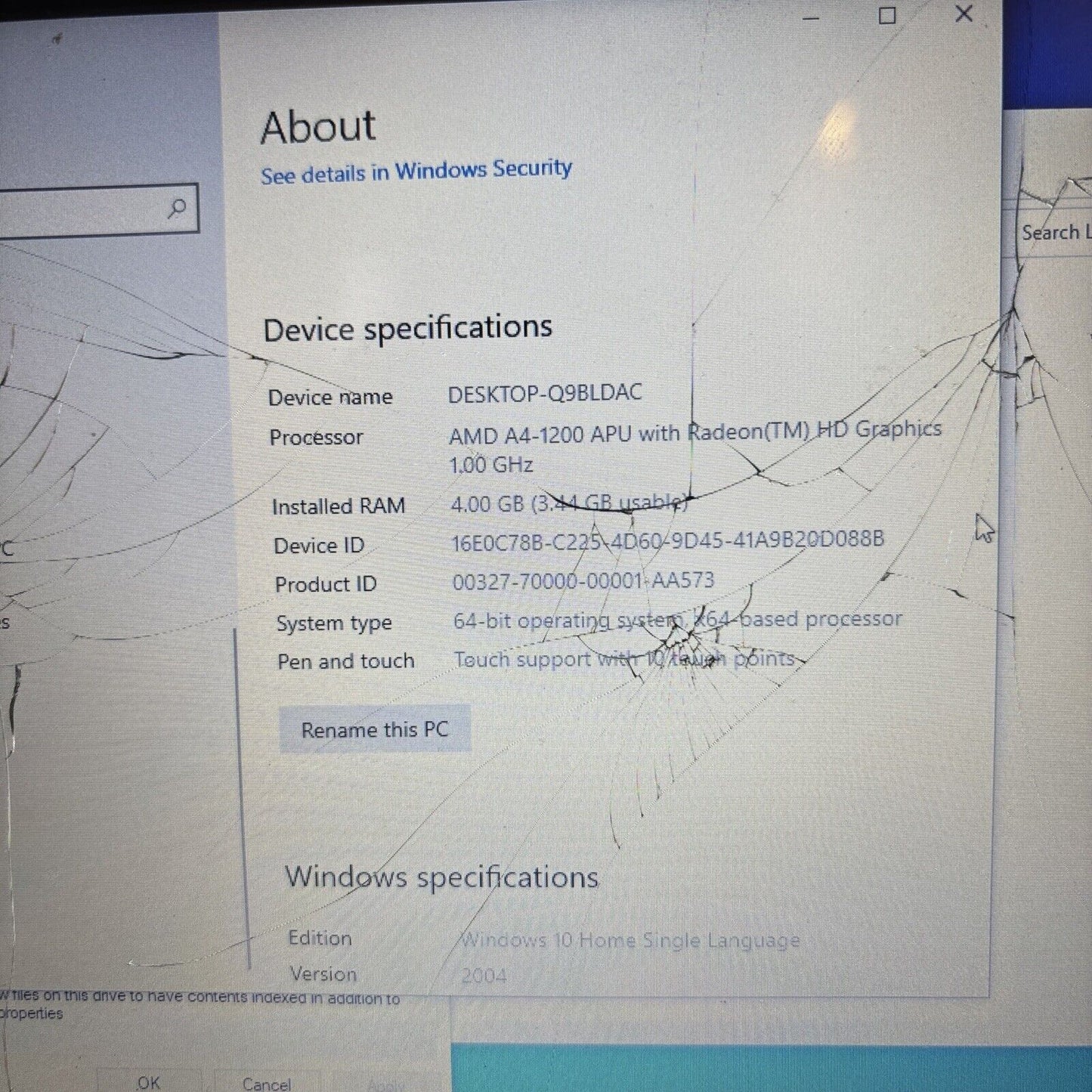 Asus F102B Laptop 320gb HDD *For Parts/Repair: Keys Missing, Broken LCD Battery*