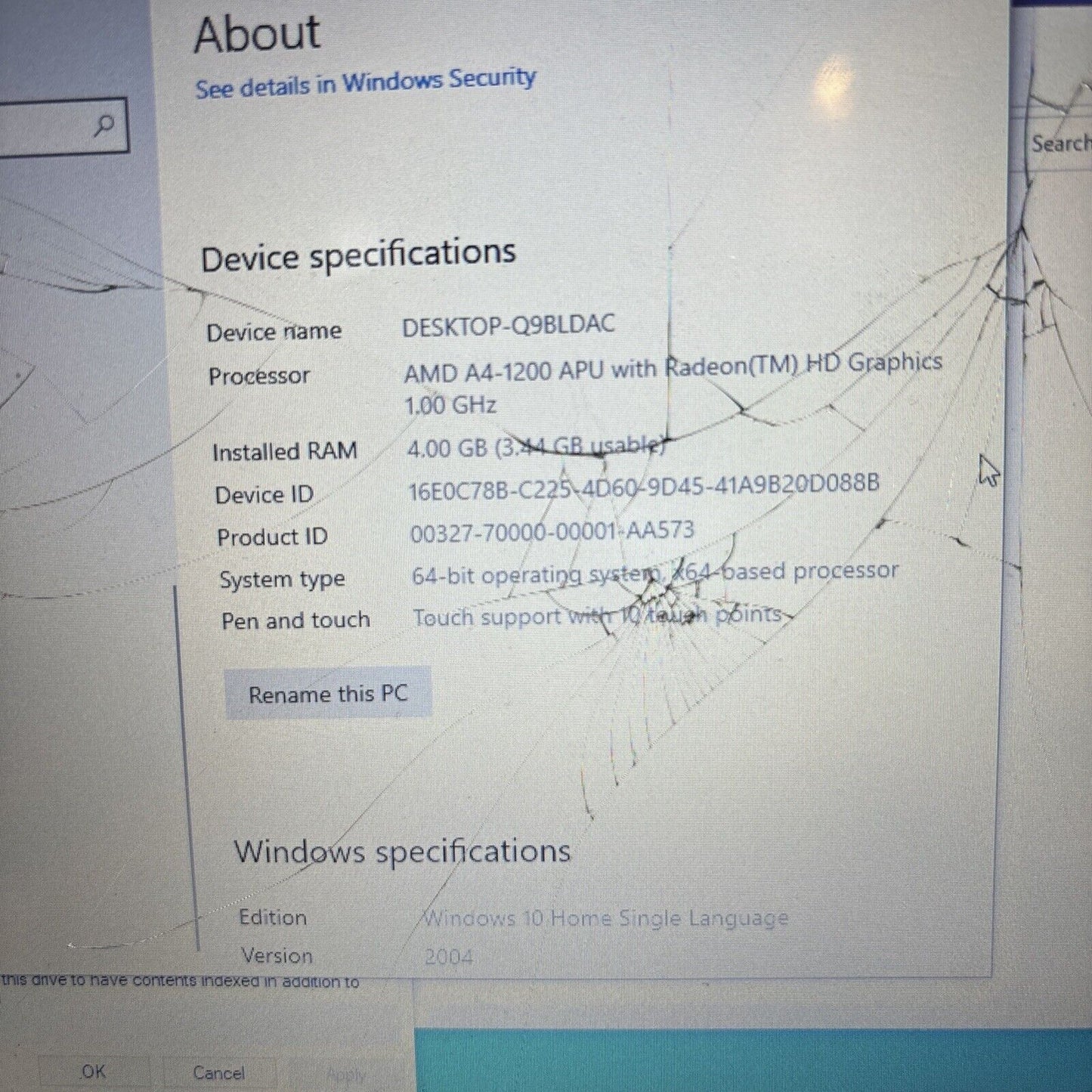 Asus F102B Laptop 320gb HDD *For Parts/Repair: Keys Missing, Broken LCD Battery*