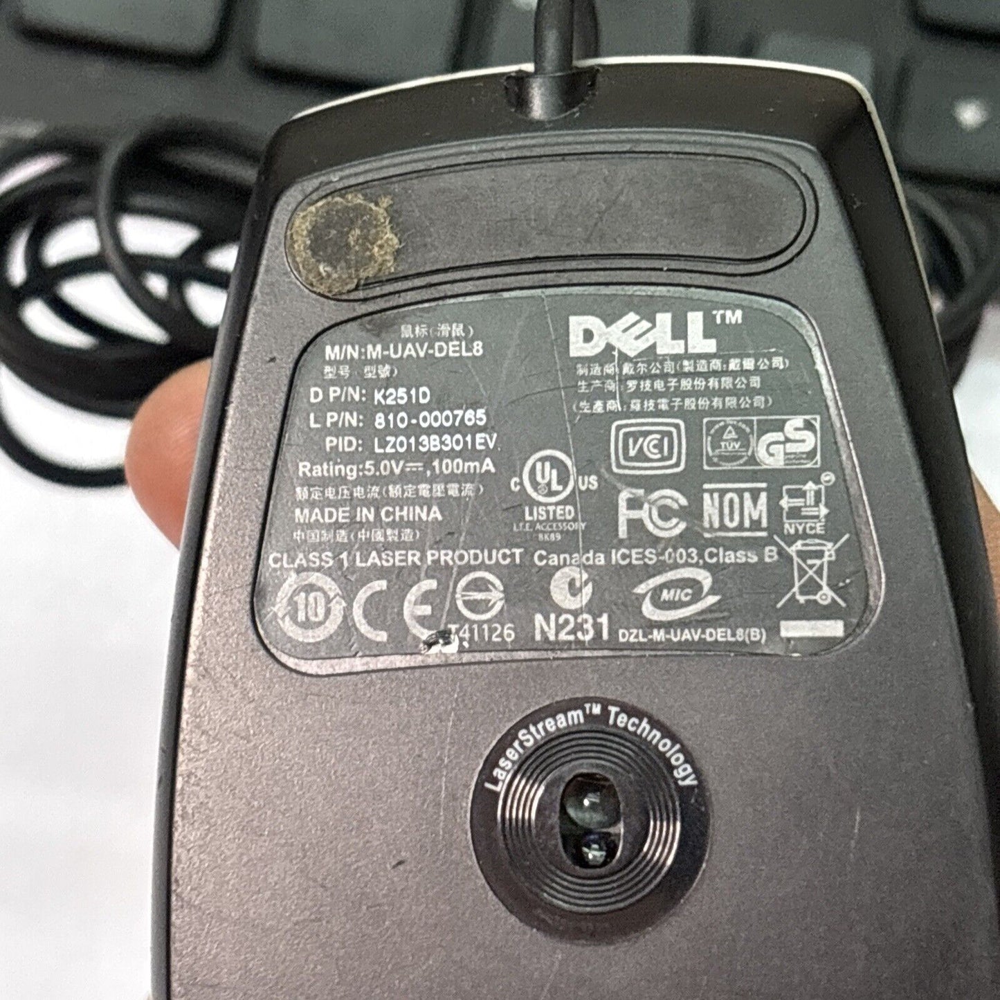 Dell Wireless Keyboard KG-1089 & Dell USB Wired Mouse M-UAV-DEL8