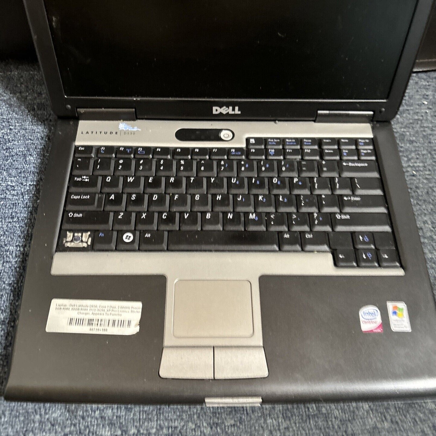 Dell Latitude D530 Intel T7250 2GB RAM DVD 80GB HDD *For Parts: No Battery*