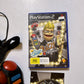 Buzz The Hollywood Quiz + Buzz Controllers Sony PS2 Manual PAL