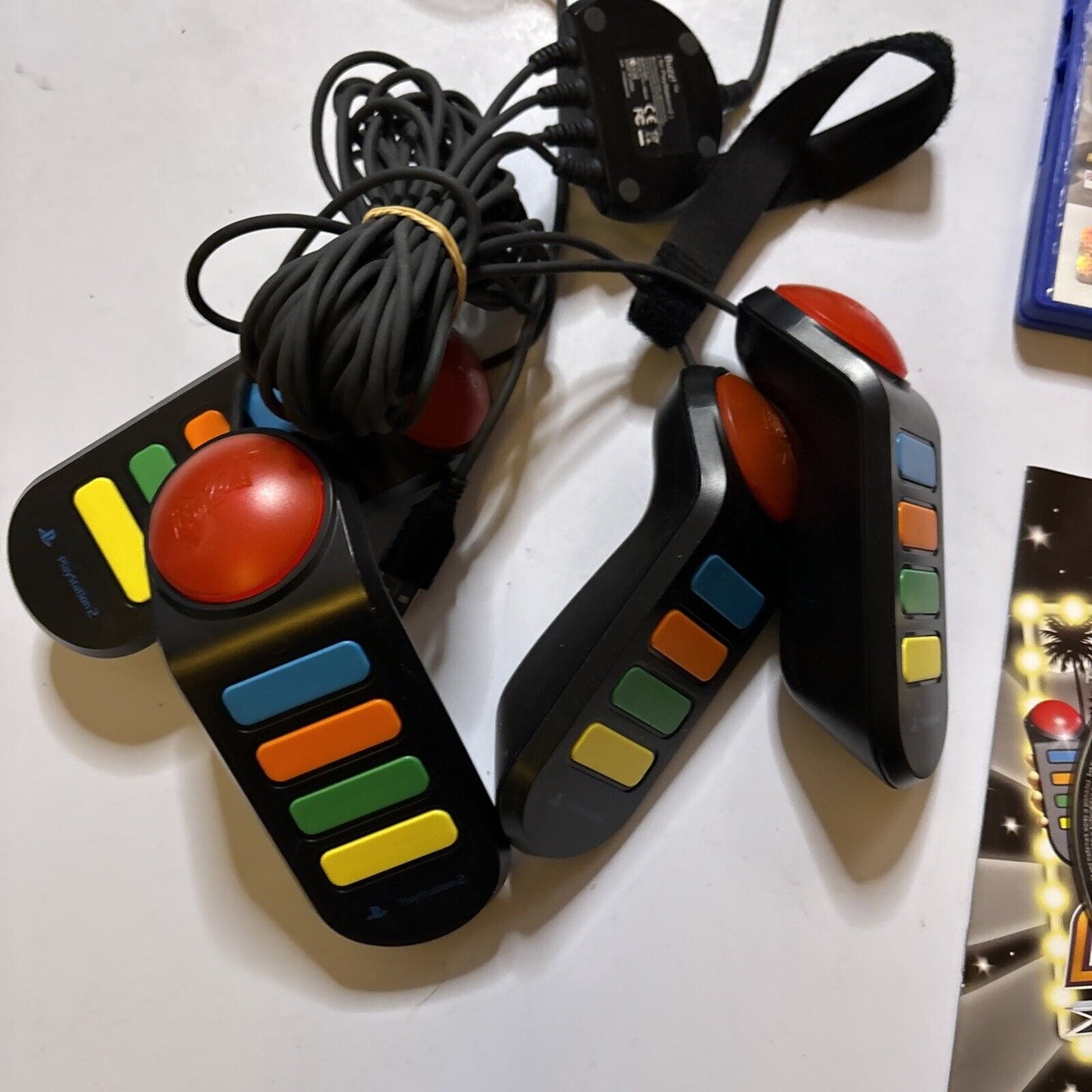 Buzz The Hollywood Quiz + Buzz Controllers Sony PS2 Manual PAL