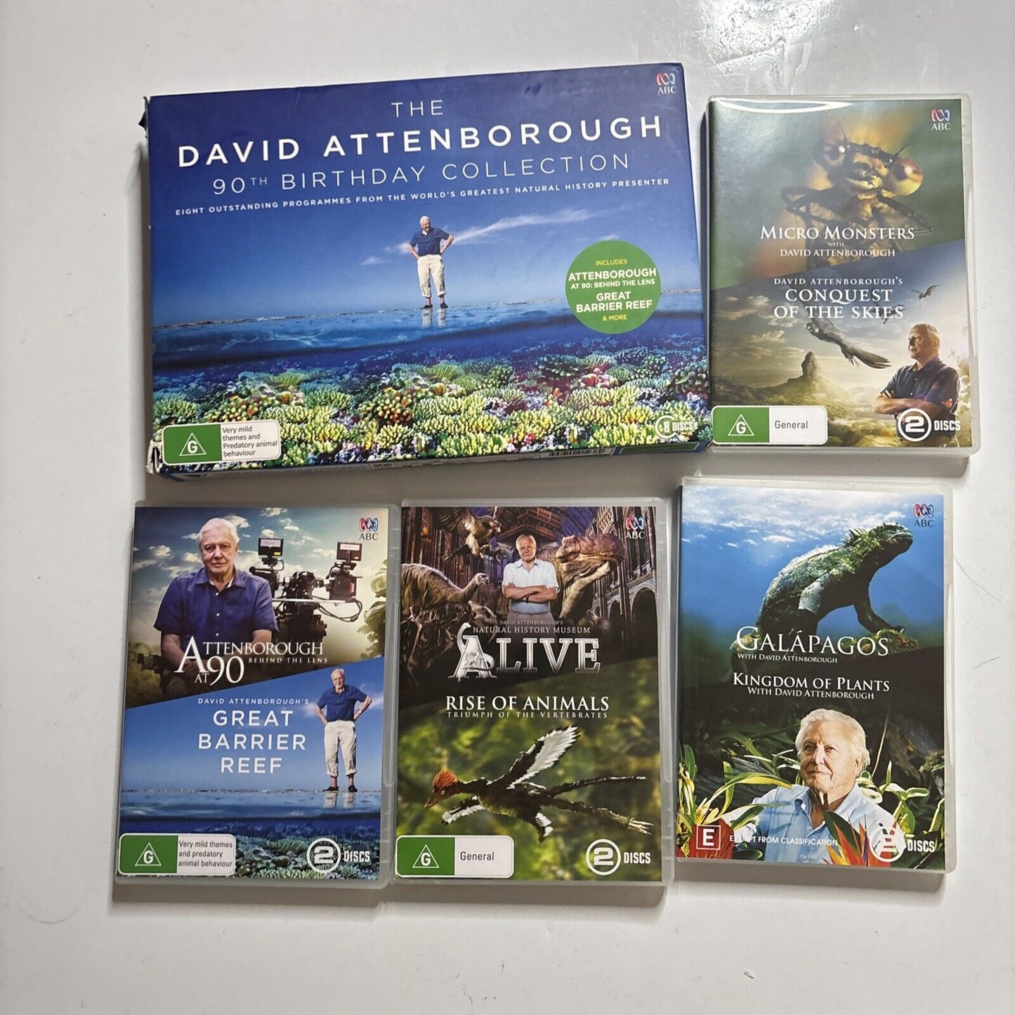 The David Attenborough 90th Birthday Collection (DVD, 2016, 8-Disc) Region 4