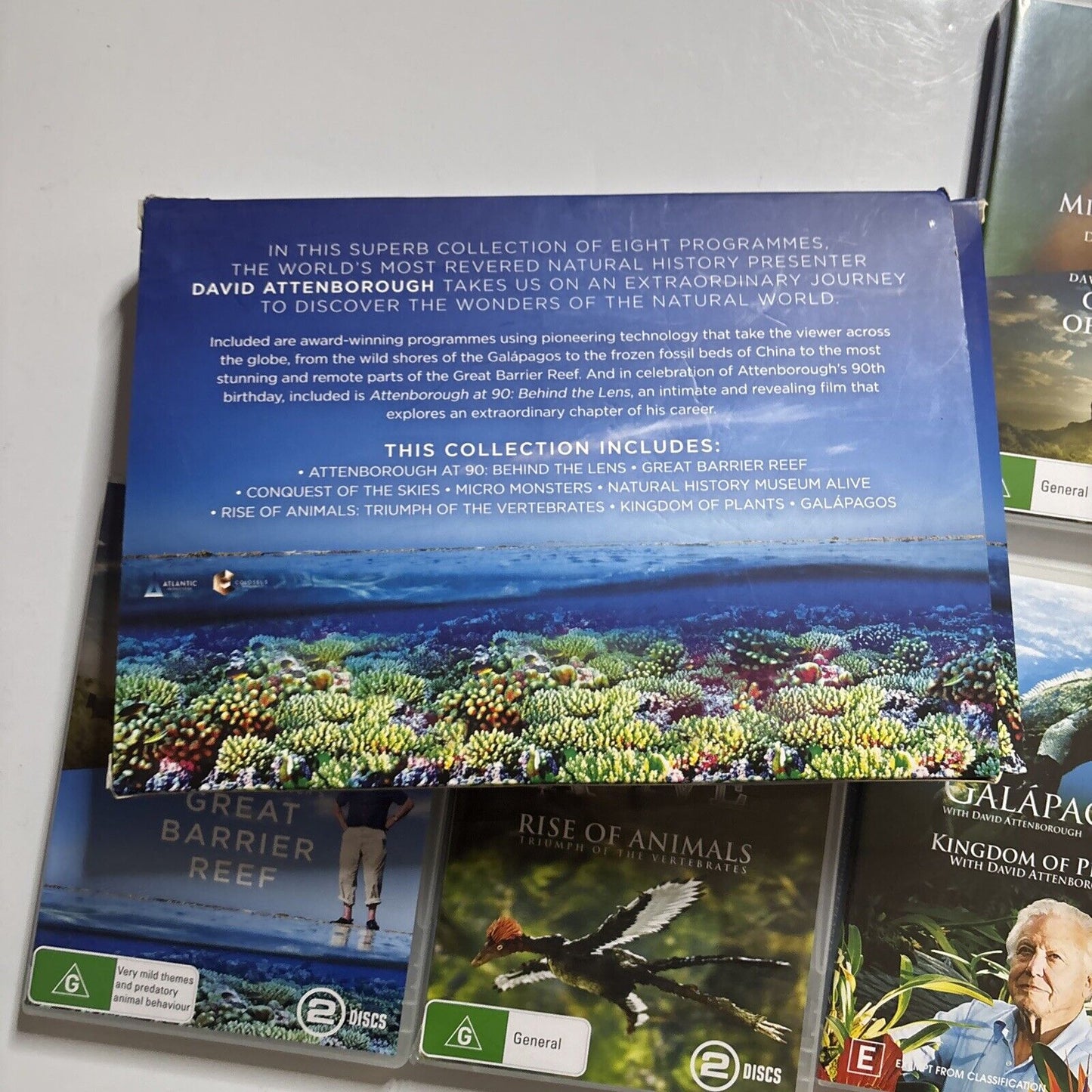 The David Attenborough 90th Birthday Collection (DVD, 2016, 8-Disc) Region 4