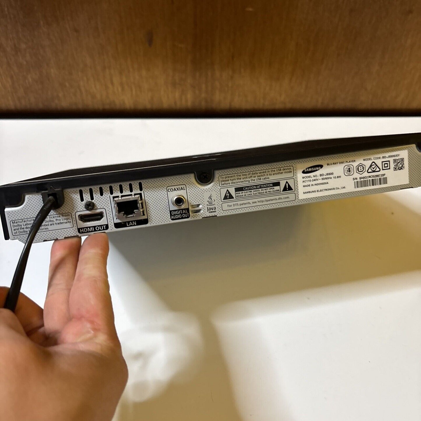 Samsung Bluray DVD Player BD-J5500/XY Region B & 4