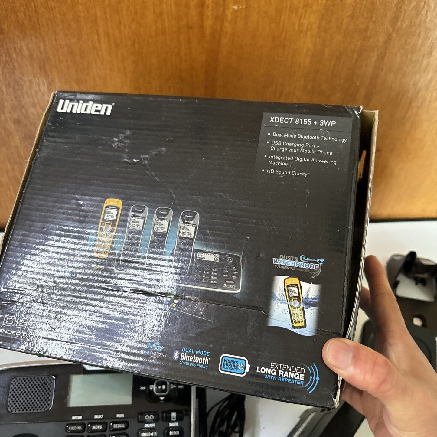 Uniden XDECT 8155 3x Handset & 1x Waterproof Handset Bluetooth Landline Phone