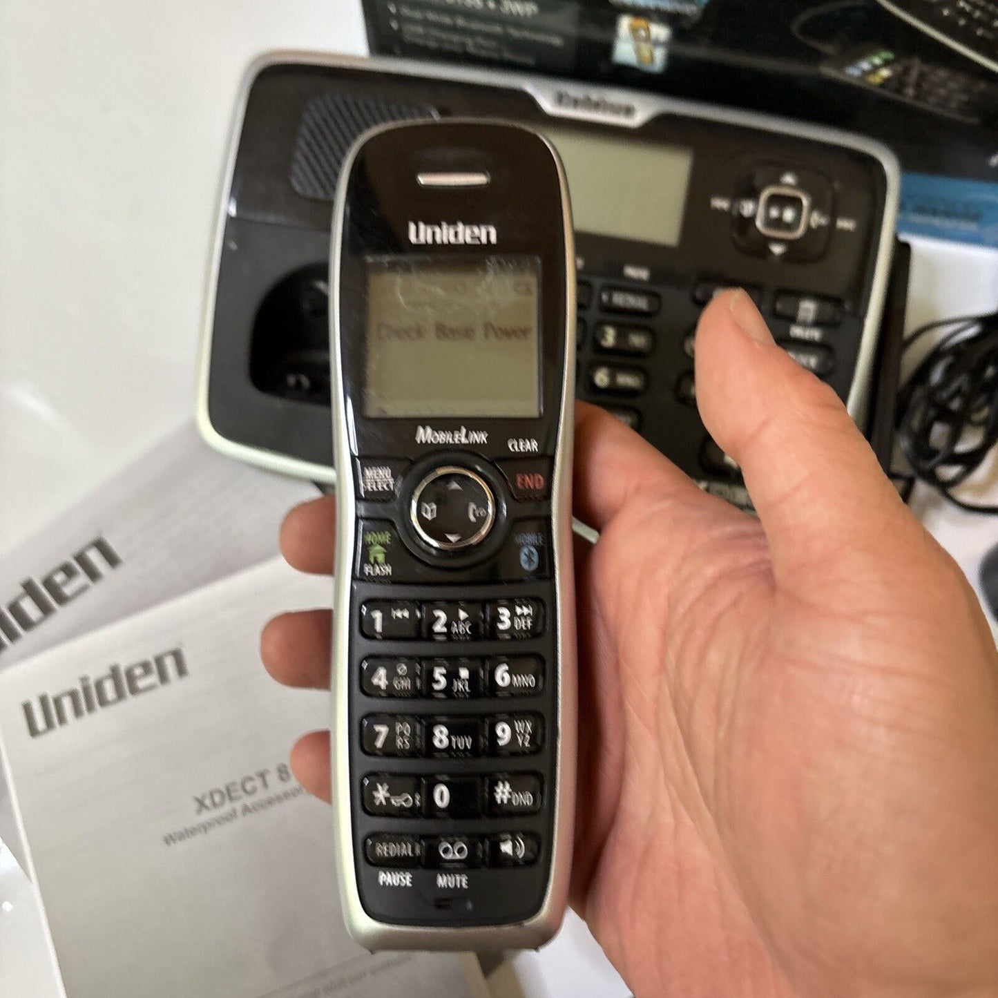 Uniden XDECT 8155 3x Handset & 1x Waterproof Handset Bluetooth Landline Phone