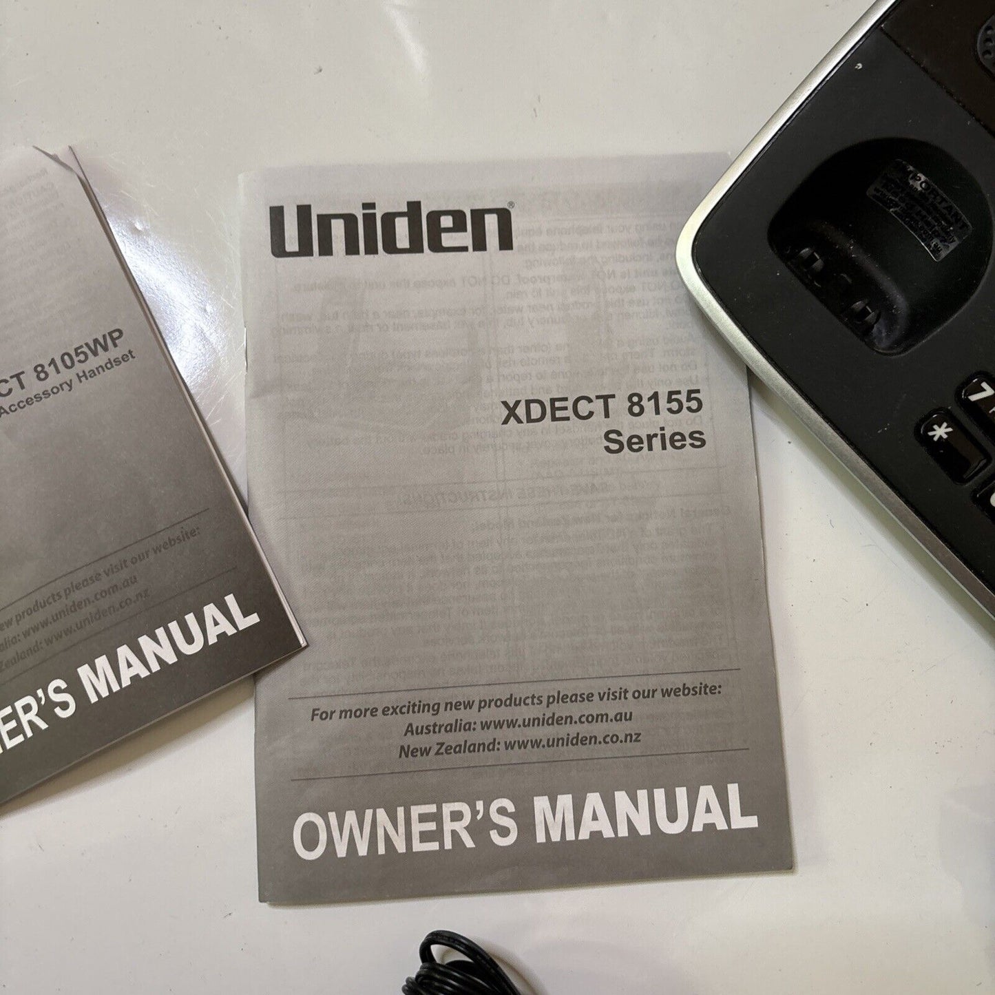 Uniden XDECT 8155 3x Handset & 1x Waterproof Handset Bluetooth Landline Phone