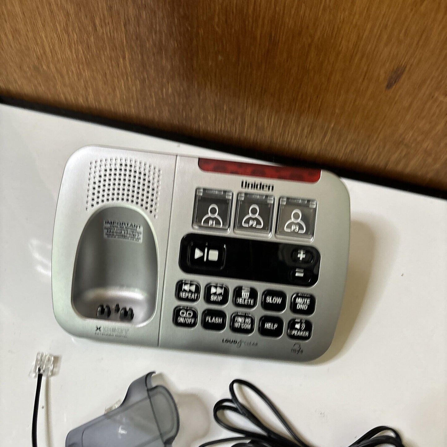 Uniden XDECT Loud & Clear Extended Digital Handset Answering Machine SSE45+1