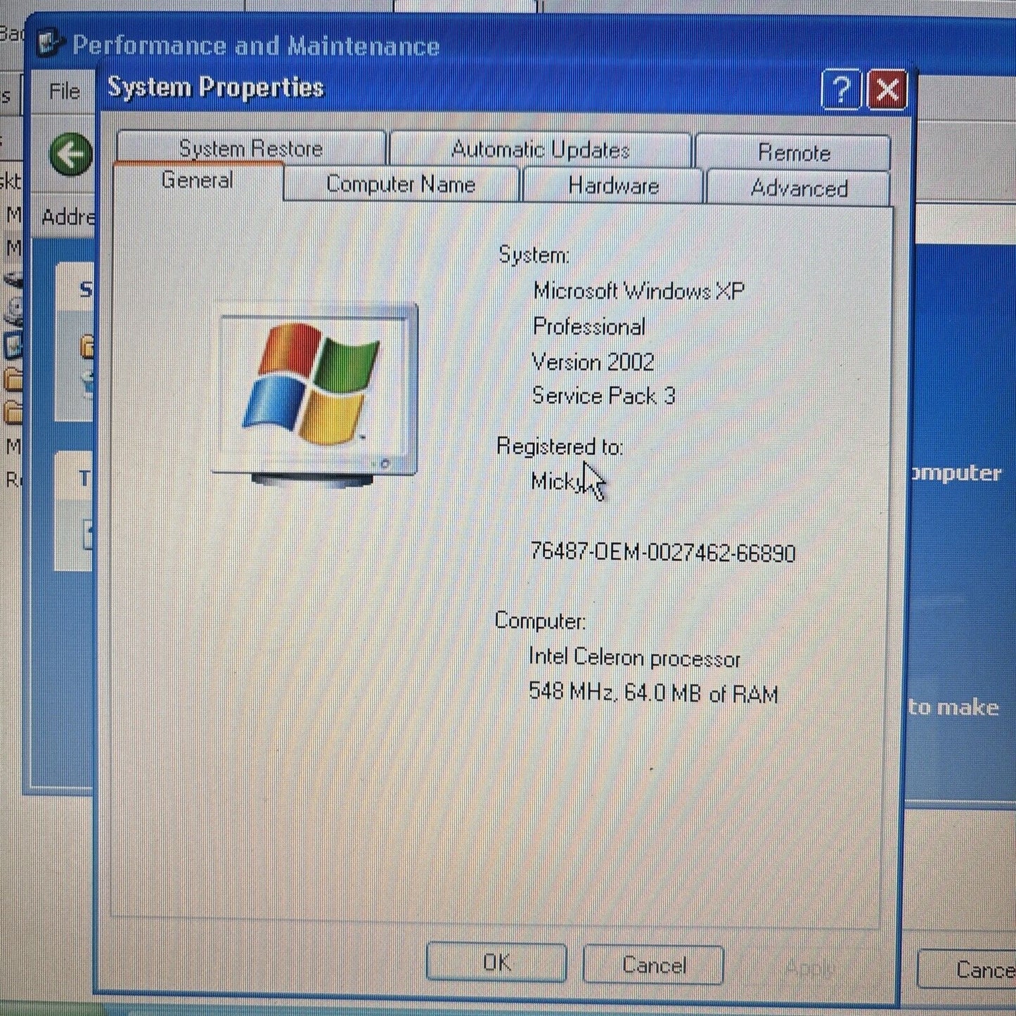 IBM ThinkPad Type 1161 Intel Celeron 548Mhz 64MB RAM 10GB HDD *Nl No Batteries*