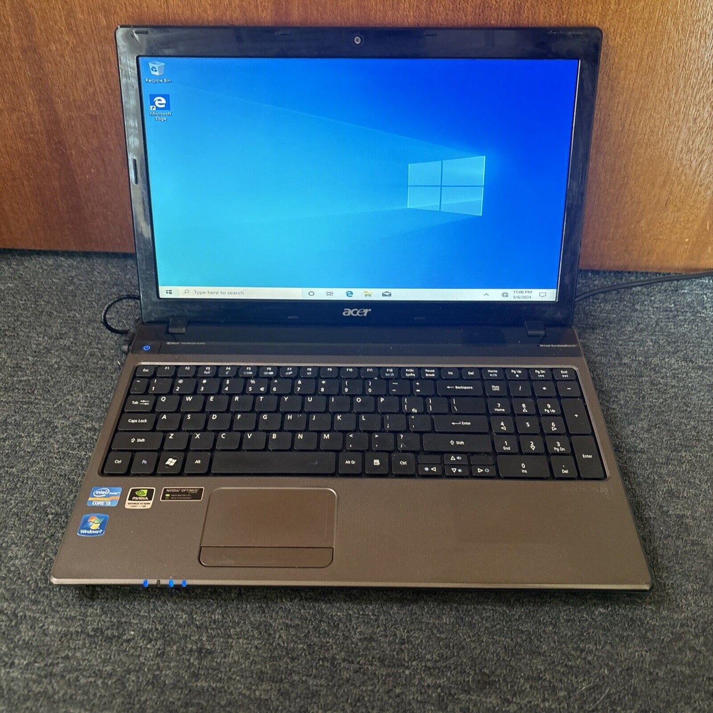 Acer Aspire 5750 PSWE0 i5-2410M 4GB RAM 120GB HDD DVD *Requires New Batteries*