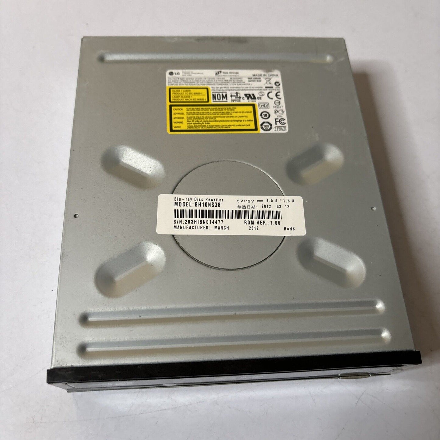 LG Blu-ray DVD Rewriter Internal Disc Drive BH10NS38 10x Spped
