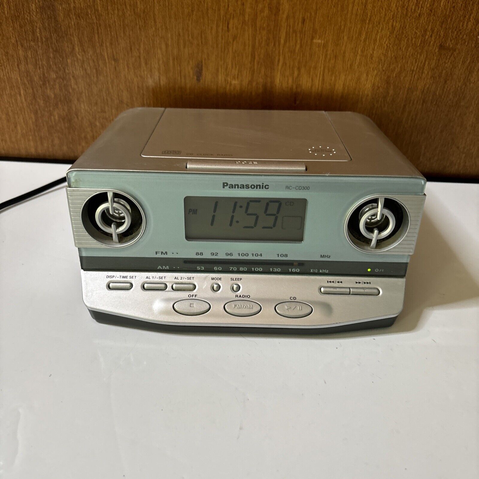 Panasonic CD Player Clock Alarm AM/FM Radio RC-CD300 – Retro Unit