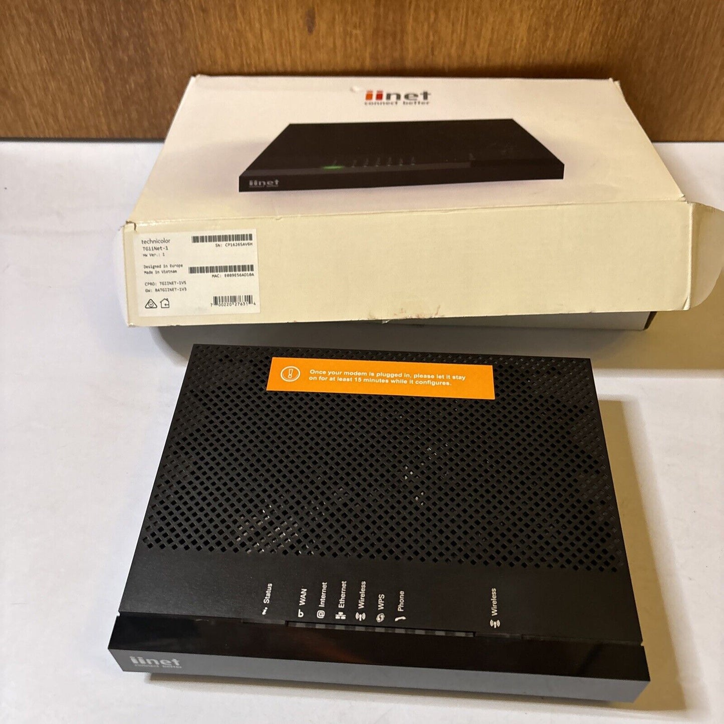 iiNet Technicolor Modem Wireless VoIP TGiinet-1  *Never Used*