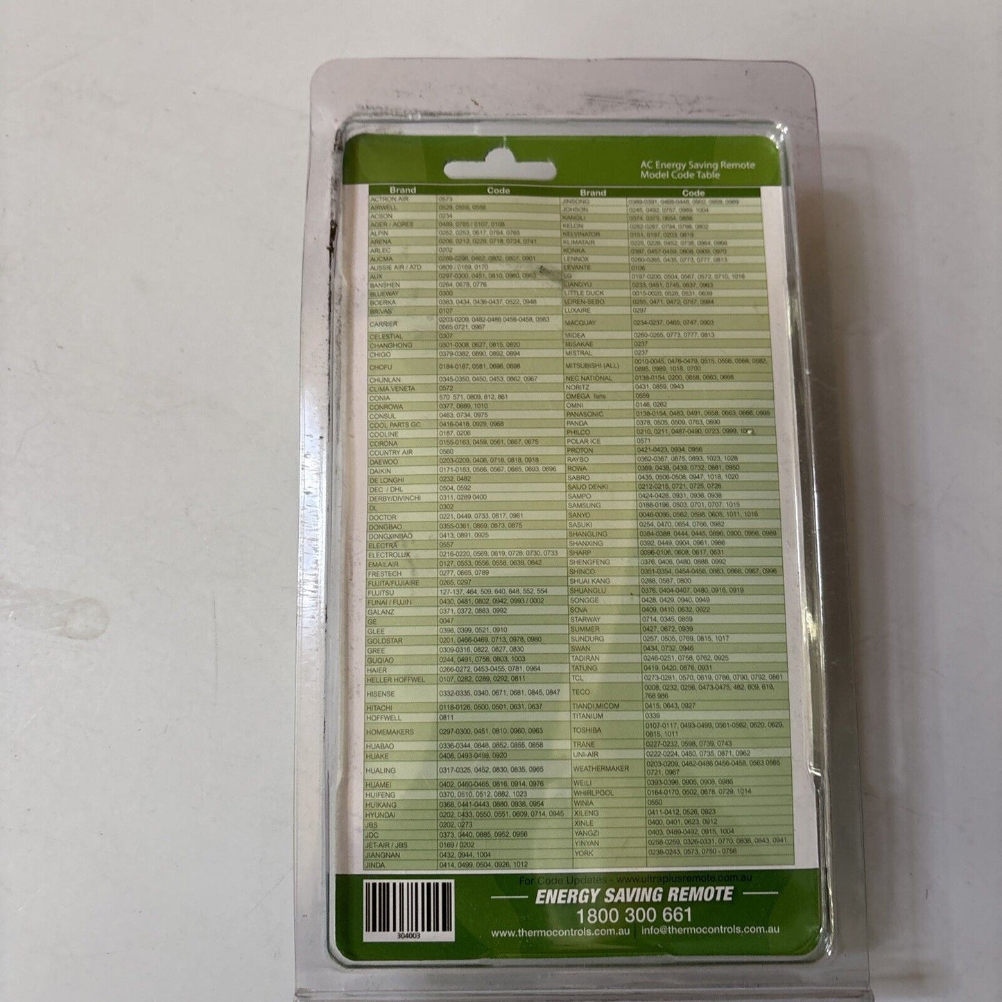 Energy Saving Universal Air Conditioner Remote Control *New Sealed*