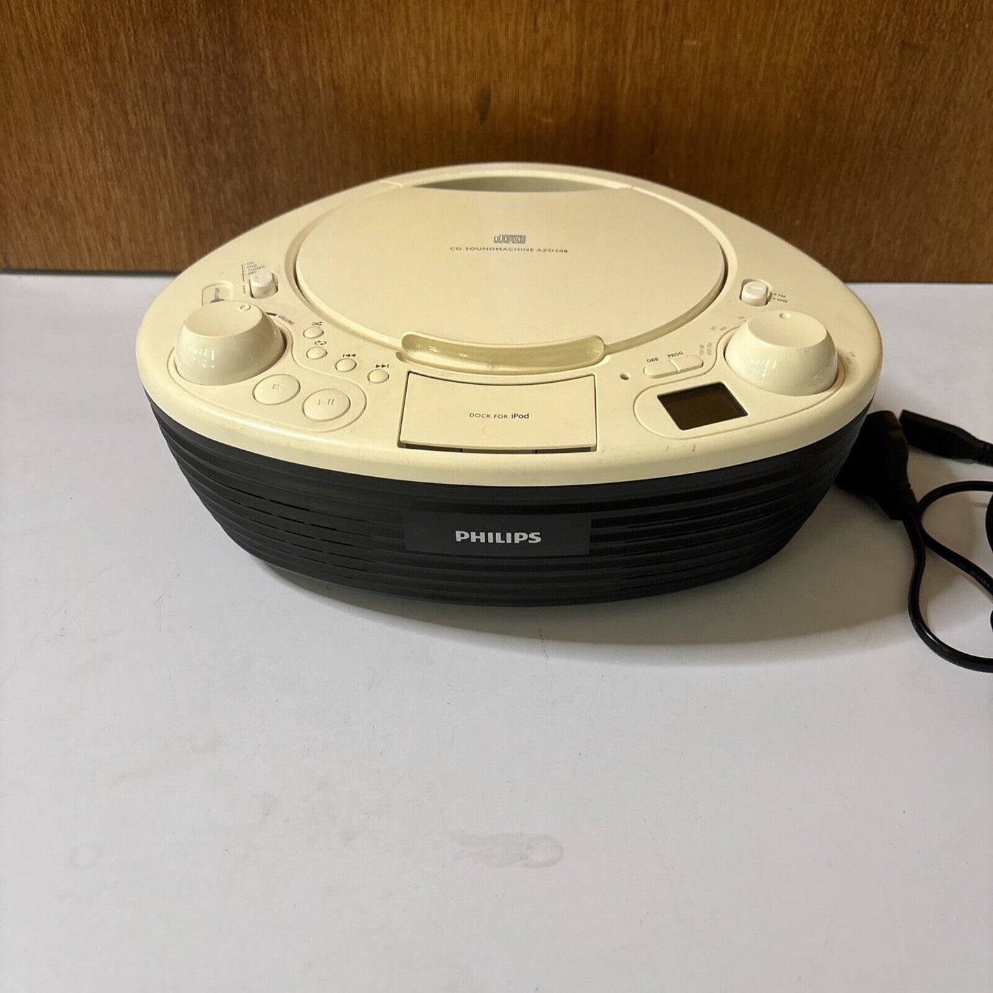 Philips CD Sound Machine AZD208 AM/FM Radio *iPod Dock Not Working*