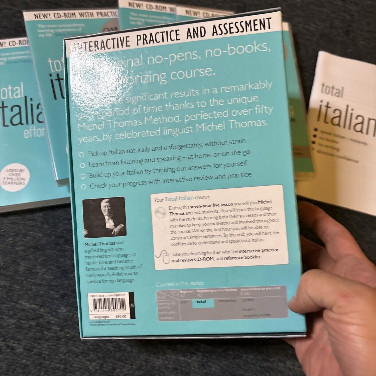 Total Italian Effortless Learning Michel Thomas Method Beginner-Medium Audio CD