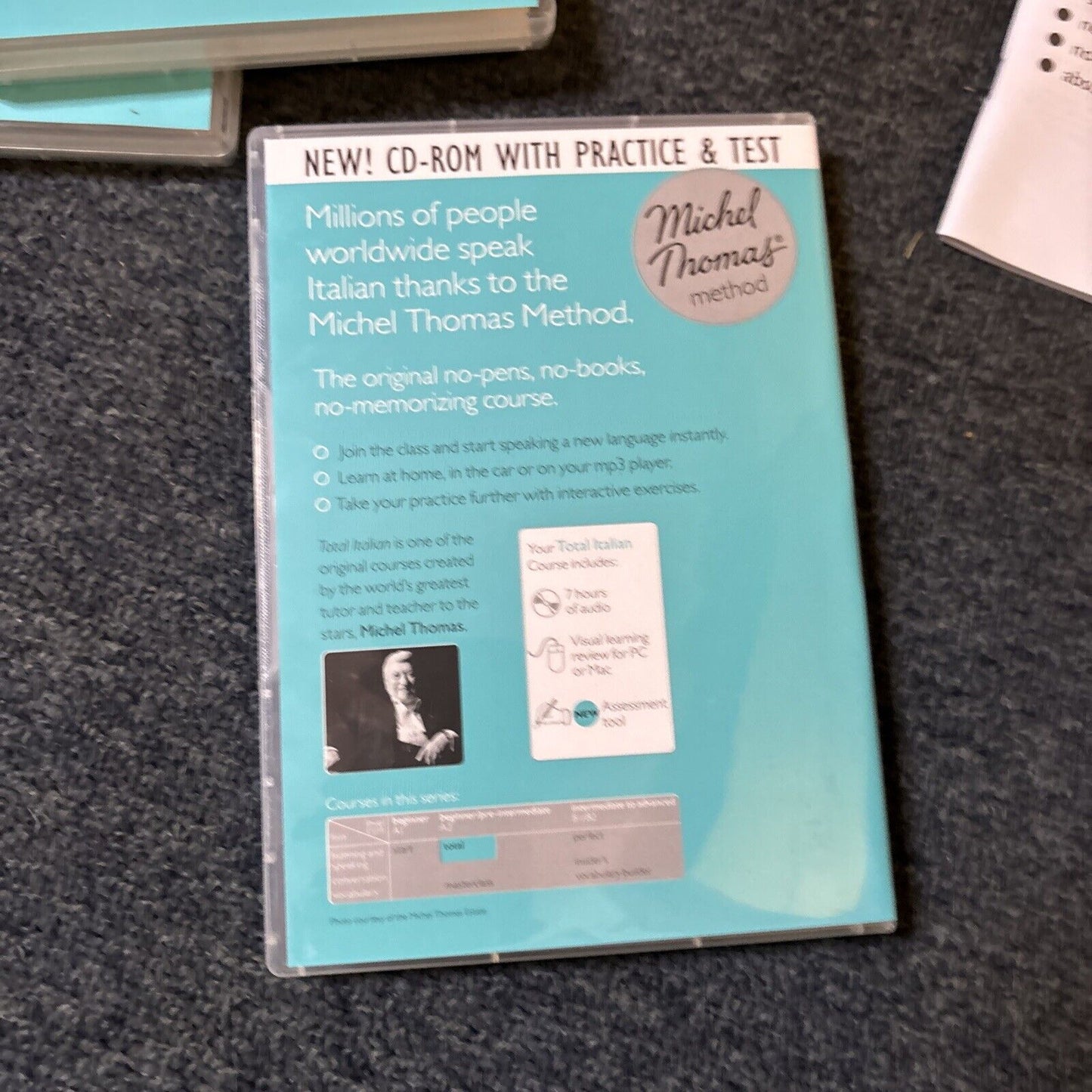 Total Italian Effortless Learning Michel Thomas Method Beginner-Medium Audio CD