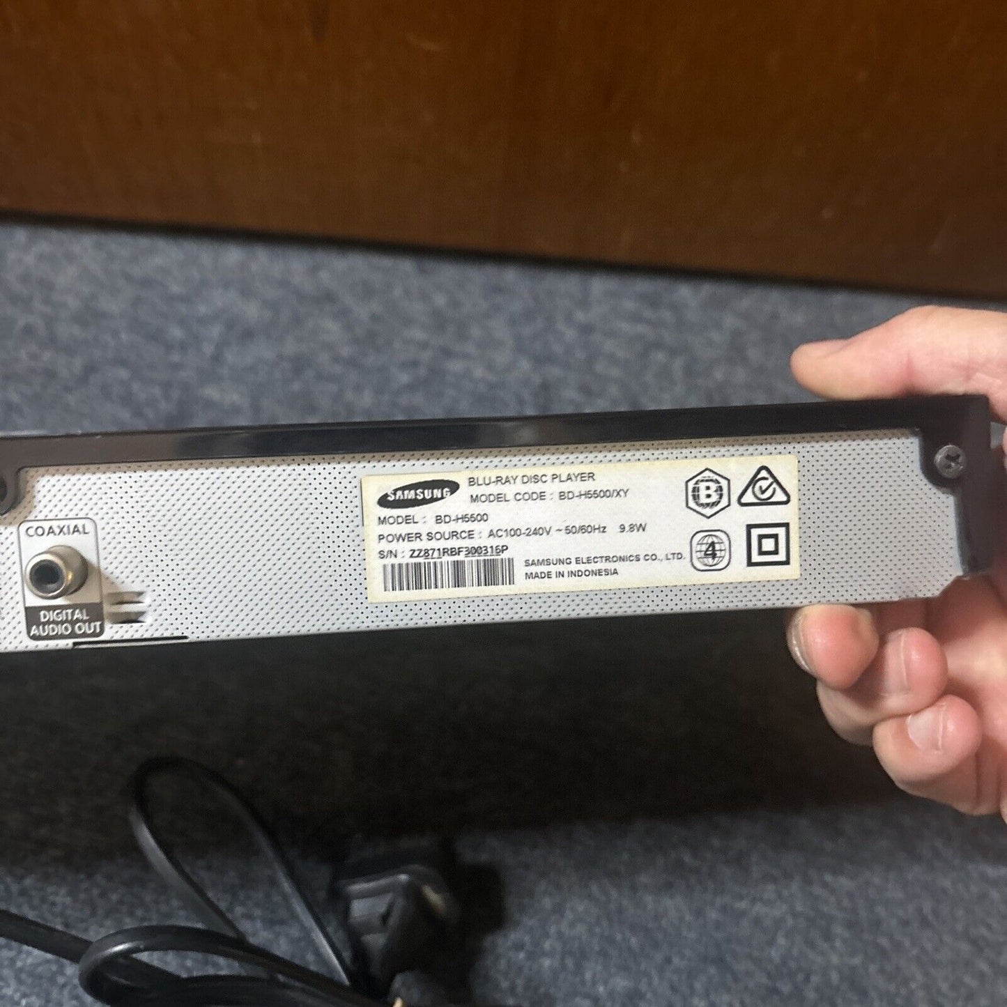 Samsung 3D Blu-ray DVD Player Region B & 4 BD-H5500/XY