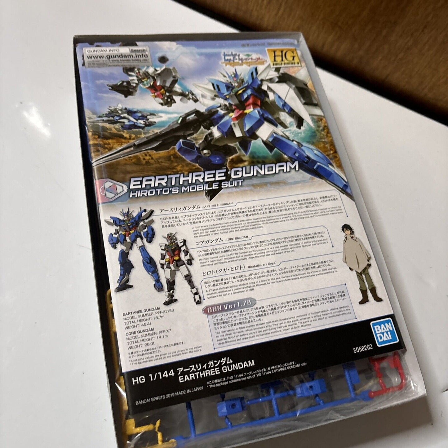 Earthree Gundam Hiroto's Mobile Suit HG 1:144 Bandai Gunpla 2019