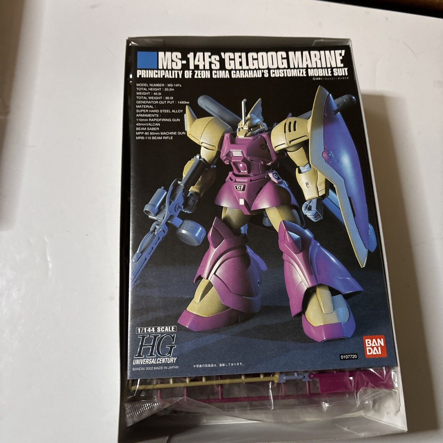 MS-14Fs Gelgoog Marine Principality Of Zeon Cima HG 1/144 Gundam Bandai 2002