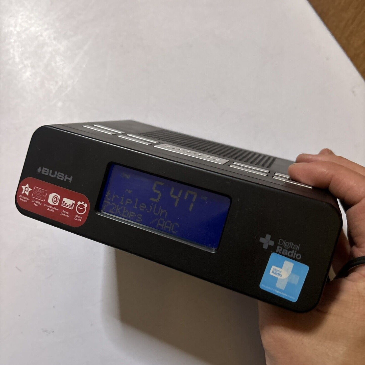 Bush Alarm Clock Digital DAB+ FM Radio BCR31DAB/A